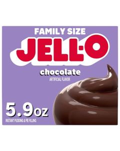 JellO Chocolate Artificially Flavored Instant Pudding Pie Filling Mix Family Size 59 oz Box