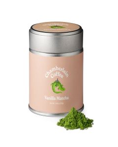 Chamberlain Coffee Vanilla Matcha Powder - Ceremonial Grade Matcha Powder w/Madagascar Vanilla, First Harvest, Gluten-Free Flavor for Hot & Iced Drinks, Premium Organic Ingredients - (30g / 1.06 oz)