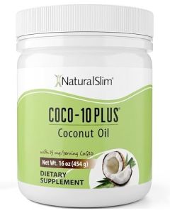 NaturalSlim Coconut Oil with CoQ10 MCT Oil Organic Coconut Oil for Baking Mixing with Shake Smoothies Coffee or Ingest Directly Supports Energy Metabolism and Immune System Fresh Flavor