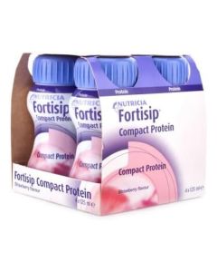 Compact Protien Strawberry, 125ml each, (Pack of 4)