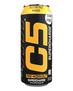 Supercharge Passionfruit Mango Energy Drink Can