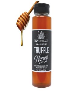 Honey Feast 12oz Truffle Honey - Gourmet Infused Honey with Premium Black Truffle, Luxurious Truffle Sauce for Culinary Delights, Perfect Foodie Gift & Unique Flavor Experience