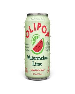 OLIPOP Watermelon Lime Prebiotic Soda, 12 FZ