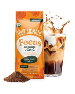 Four Sigmatic Mushroom Ground Coffee with Lion's Mane, Think, Dark Roast, 283 G