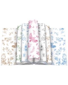 Feifeiya 200 Pcs Floral Wax Paper Sheet for Food Chinoiserie Bird Deli Paper Waterproof Sandwich Wrapping Greaseproof Food Basket Liners for Picnic Party Kitchen Supply 98 x 87inch FloralMixing