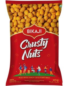 Bikaji Crusty Nuts 200g Pouch / Crispy & Crunchy / Mildly Spiced & Flavorful / Made with All Natural Ingredients / Product of India