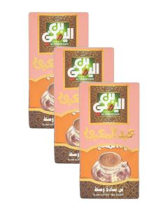 Abdelmaboud Plain Ground Coffee – Medium Roast, Fine Grind (No Cardamom) – 3 x 100g Value Pack