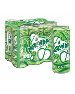 Mirinda Green Apple Carbonated Soft Drink Pack (6 x 330ml)