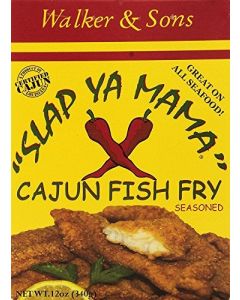 Slap Ya Mama Louisiana Style Cajun Fish Fry No MSG and Kosher 12 Ounce Box Pack of 3