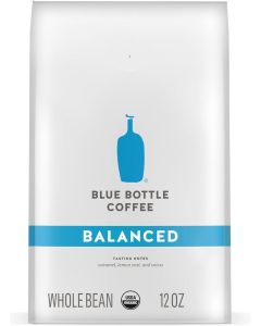Blue Bottle Whole Bean Organic Coffee, Balanced Medium Roast, 12 Ounce Bag