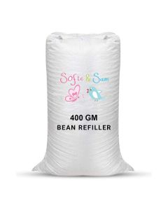 Sofie Sam 400 Grams Beans for Bean Bag Filling White Swan400 Grams Beans net Weight as per Indian Standards