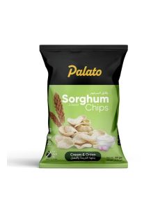 Palato Sorghum Millet Chips – Cream & Onion / No Palm Oil / Crunchy Millet Snack / 100g