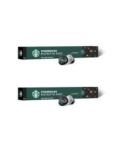 NESPRESSO Ristretto Shot , Espresso Coffee Pods,(Pack of 20 Capsules)