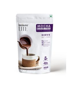 Cocosutra Lite Sugar Free Mocha Drinking Chocolate Mix, Low Carb & Low Calorie, 200g