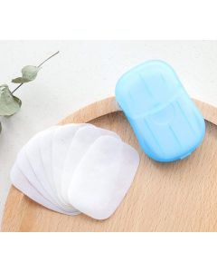 Aktnil Disposable Hand Washing Cleaning Paper Soap Flakes Mini Soap Paper Travel Hand Washing Box Paper Soap For Hand Cleaner Multicolor pack of 5