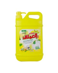 Al Emlaq Dishwashing Liquid, Ultra Lemon With Double Force- 1800ml