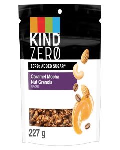 KIND Zero Added Sugar Granola, Caramel Mocha Flavored Nut Granola, Wholesome snacks, Gluten Free 1 Count