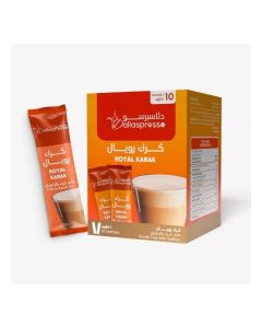 Dallaspresso Royal Karak Tea Sachets 10pcs – Cardamom & Saffron Flavoured Premium Karak Tea