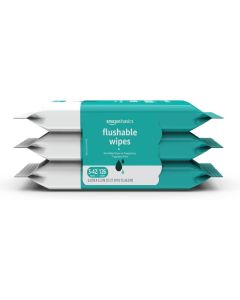 Flushable Wipes, Fragrance Free, 126 Count, 3 Packs