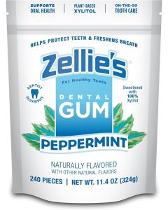 Zellie's 100% Xylitol Sugar Free Peppermint Chewing Gum