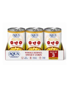 Aqua Premium Whole Kernel Sweet Corn 400g – Pack of 3