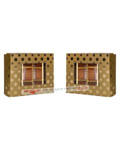 APSAMBR2Pack GOLD DOT CHOCOLATE BOX Box 12 CAVITY With Clear Window Seals Sturdy Cake Boxes 17 13 4cm for Easy Transport of CHOCOLATE box