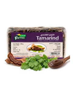 Farmex Seedless Tamarind 500g / 100% Pure & Natural Tamarind Pulp / No Seeds, No Additives / Perfect for Indian Cooking, Chutneys & Beverages / Vegan & Gluten-Free