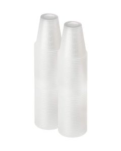 [200 Count - 1 oz.] Perfect Stix Disposable Graduated Plastic Medicine Cups - For Mixed Pills, Medication Measuring, Resin Mixing, Mouthwash