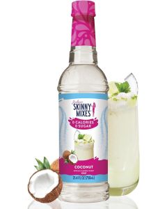 Jordan's Skinny Mixes Sugar Free Coconut Syrup - Zero Calorie Flavoring for Beverages, 25.4 Fl Oz