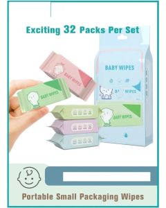 Portable Mini Wet Wipes, Hand & Mouth Cleansing Tissue Paper for Babies, Students, and Children High Quality