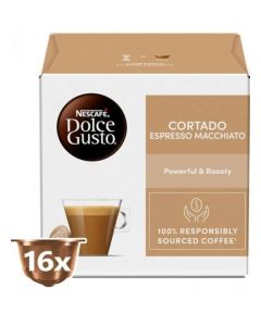 Dolce Gusto Cortado Espresso Macchiato 16 Coffee Capsules 100.8g