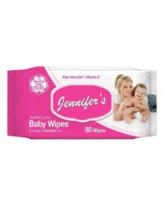 Aloe Vera Gel And Vitamin E Baby Wipes 80's