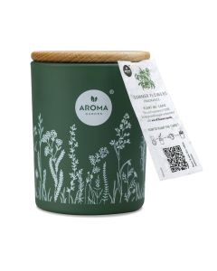 Fresh Garden Natural Wax Scented Candle with Plantable Seed Paper Hanger, Mixed Flower Seeds, Made In Poland (Summer Flowers)