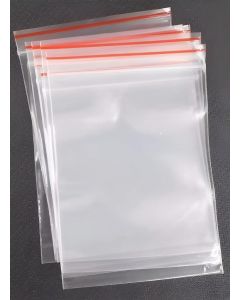 VENDLY Reusable Ziplock Bags -100-Pack / Multi-Size Food Grade Plastic / Leak-Proof, Microwave & Freezer Safe / Perfect for Kitchen, Office, Industrial & Fridge Storage (4 x 5