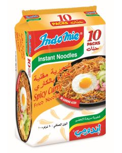 Indomie Spicy Curry Fried Noodles, 90g x 10