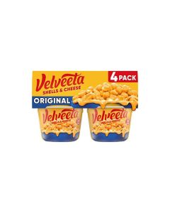 Velveeta Shells and Cheese Mac and Cheese 4 Cups for Easy Snack or Dinner Side Original Flavor 239 oz