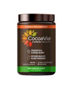 CocoaVia Cardio Health Cocoa Powder 30 Servings 500mg Cocoa Flavanols Support Heart Health Boost Nitric Oxide Improve Circulation Energy Preworkout Vegan Dark Chocolate Cacao