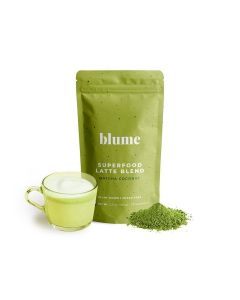 Blume Superfoods Latte Organic Matcha Green Tea Powder with Coconut, L-Theanine and Natural Caffeine for Energy & Focus - Matcha from Shizuoka Japan - 30 Servings