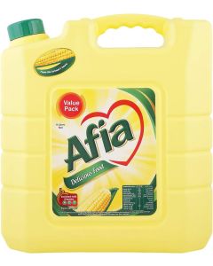 Afia Corn Oil, 9 Liters - Pure and Enriched Cooking Oil