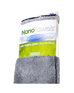 Life Miracle Nano Towels The Amazing Eco Cloth That Cleans Virtually Any Surface with Only Water No More Paper Towels Or Toxic Chemicals 4Pack 14x14 Grey