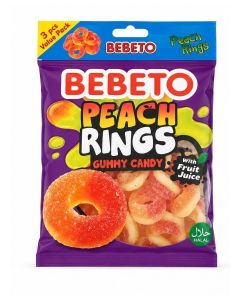 PEACH RINGS 3X80G PAK