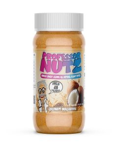 Professor Nutz Organic Peanut Butter- Low Calorie, Nut Butter, Natural Peanut Butter, Natural Fiber, Healthy Peanuts, Great source of Protein, 30 Essential Vitamins (12.41 Ounce, Coconut)