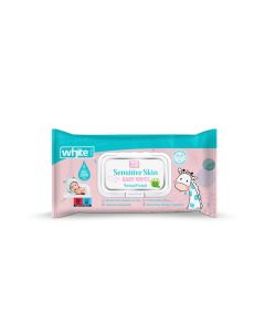 White Wet Wipes Sensitive Baby 72 Pulls
