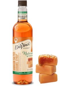 DaVinci Gourmet Naturals Hawaiian Salted Caramel Syrup - 25.4 fl oz (750 ml) - No Artificial Colors or Preservatives