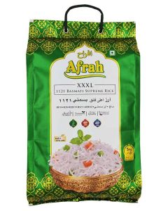 Afrah XXXL 1121 Extra Long Grain Supreme Basmati Rice - 5 kg