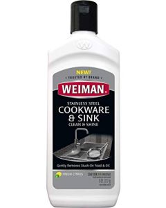 Weiman Stainless Steel Sink and Pots Pans Cleaner and Polish