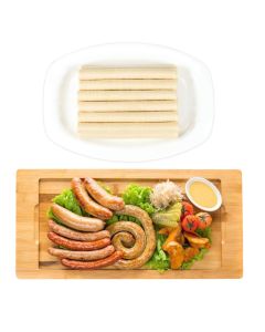 FAIRSKY Edible Drying Sausage Casing Collagen Sausage Casings for Flavorous Homemade Sausages 15m49ft Diameter 19mm 34 1 Roll