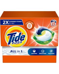 Tide All in 1 PODS, Liquid Detergent, 15 count
