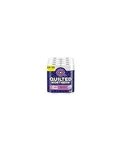 Quilted Northern Ultra Plush Toilet Paper 24 Mega Rolls 96 Regular Rolls 3X Thicker 3 Ply Soft Toilet Tissue
