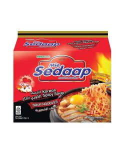Korean Spicy Noodle Soup Regular (1 Pack5X77 Gms)
